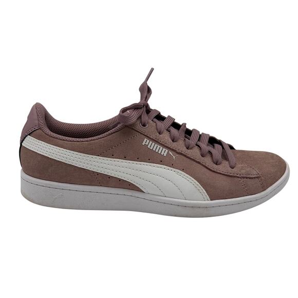 Puma Vikky Suede Shoes Women's 8 Purple Athletic Soccer Sneakers 370202-01 - Picture 1 of 8